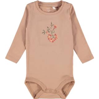 👉 Rompertje biologisch katoen meisjes beige Rompertje/body 'Nanja' 5715109422312