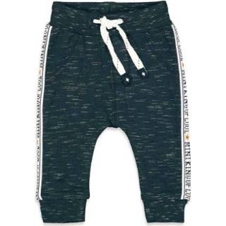 Sweatpant katoen mix blauw jongens pasgeborene marine Feetje Sweatpants King Of Cool Melange 8718751539114