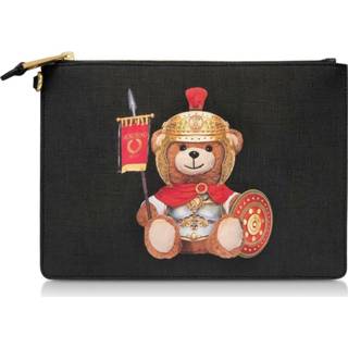 👉 Clutch onesize vrouwen zwart Roman Teddy Bear Flat Wristlet