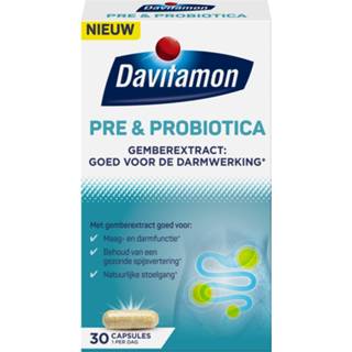 👉 Probiotica Davitamon Pre & met Gember-extract Capsules 8710537044256