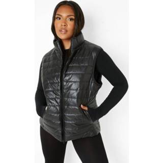 👉 Plus High Shine Gilet, Black