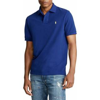 👉 Short sleeve male blauw Polo