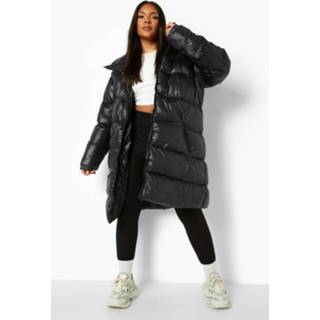 👉 Plus Matte Padded Parka Coat, Black