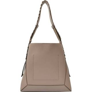 👉 Leather medium onesize vrouwen beige Hobo Eco Bag Synthetic