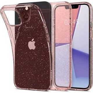👉 Roze Spigen Liquid Crystal Glitter iPhone 13 Mini Cover - 8809811850611