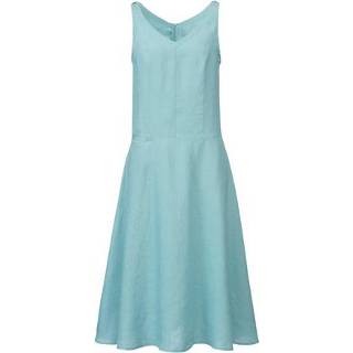 👉 Linnen jurk, waterblauw 36