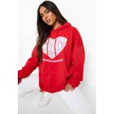 Oversized Ofcl Worldwide Hartjes Hoodie, Red