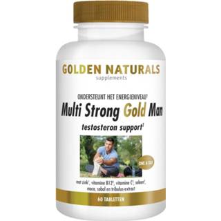 👉 Goud vitamines gezondheid mannen Golden Naturals Multi Strong Gold Man Tabletten 8718164643293