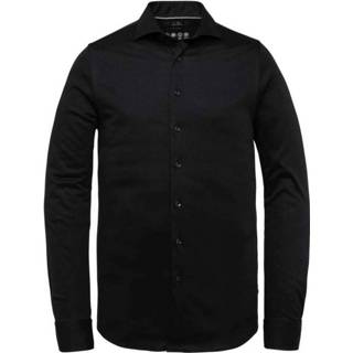 👉 Shirt lange mouw XL male zwart Long sleeve mercerized supim