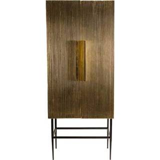 👉 Opbergkast goud MDF Pols Potten Ribbel - 8718142060067