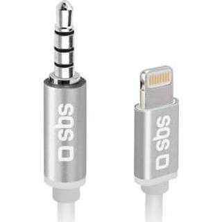 👉 Audiokabel RVS SBS Lightning naar Jack 3.5 mm 1 meter 8018417226038