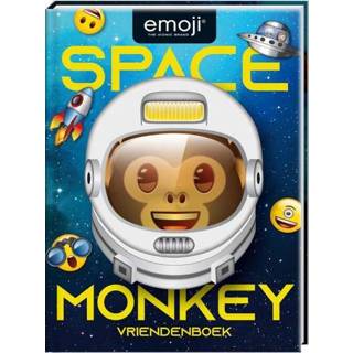 👉 Vriendenboekje Vriendenboek - Emoji Space Monkey Interstat (ISBN: 9789464320954) 9789464320954