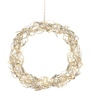 👉 Zilvergrijs Decoratieve led-krans Curly, 30 cm