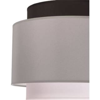 👉 Hanglamp zwart grijs wit stof a++ Soho, zwart/grijs/wit