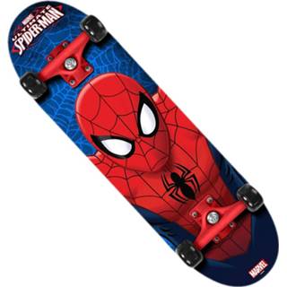 👉 Skateboard zwart rood blauw Disney Spider-man Zwart/rood/blauw 71 Cm 3496272503108