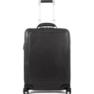 👉 Trolley zwart leer Black Square Piquadro Cabin Front Pocket 15.6