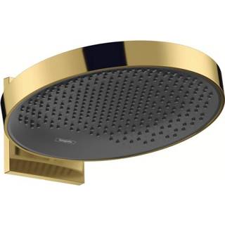 👉 Hansgrohe Rainfinity PowderRain hoofddouche 360 1 straalsoort met douchearm 10-30° verticaal kantelbaar, gepolijst goud