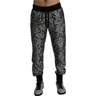 👉 Sweatpant male grijs Jacquard Sweatpants