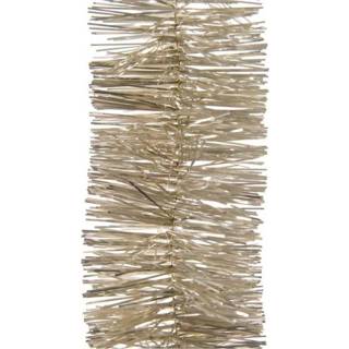 Parel Licht parel/champagne kerstslinger 7 x 270 cm versieringen