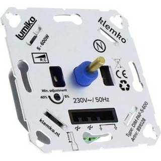 👉 Kroonluchter groot LED dimmer inbouw 891028 DIM-PAF-5-600 VA vermogen Klemko 8716643069855
