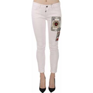 👉 Skinnyjeans vrouwen wit Queen Of Hearts Skinny Jeans