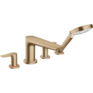 👉 Badrandkraan Hansgrohe Talis E afbouwdeel v. 4-gats inbouwdeel 13244180 brushed bronze