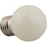 👉 Wit PVC LED lamp feestverlichting P45 1W bol E27 fitting geheel jaar door buiten te gebruiken