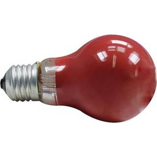 👉 Gekleurde lamp rood 15W E27 grote fitting vorm standaard 230V dimbaar