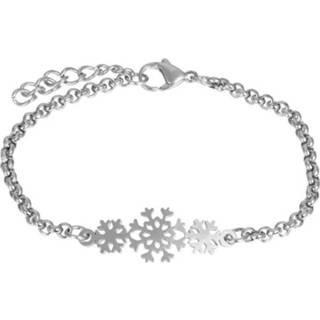 👉 Schakelarmband ros goud edelstaal vrouwen nederlands IXXXi Schakel Armband Snow Flake Rosé 8719794049219