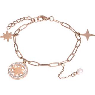 👉 Schakelarmband ros goud edelstaal vrouwen nederlands IXXXi Schakel Armband Sparkle Rosé 8719794049189