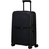 👉 Spinner polypropyleen vaste sluiting nederlands zwenkwielen unisex handbagage hardcase zwart graphite Samsonite Magnum Eco Koffer 55 5400520131201