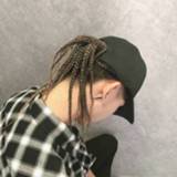 👉 Hoofddeksel zwarte bruine active mannen vrouwen Dreadlocks-pruikhoed Hoofddeksels uitéén stuk voor en vrouwen, stijl: dop (lichtbruine vlecht ongeveer 35 cm)