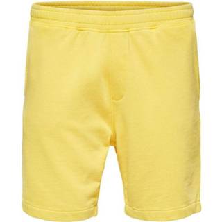 👉 Sweat short XL male geel Shorts With Garment