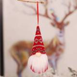 👉 Kerstversiering wol active mannen 4 stuks gebreide bos man pop charme anonieme kerstboom decoratie hanger (T2282 A)