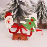 👉 Kerstversiering active kinderen mannen 5 STKS Cartoon Kerst Bril Vakantie Feestgeschenken (Oude Man En Boom)