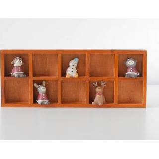 👉 Opbergdoos houten active Vintage Desktop Rechthoekige Oude Vlezige Bloempot Doos (Retro Kleur)