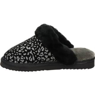 👉 Pantoffels suède vrouwen zwart Warmbat Australia Collie Print 8720251280649