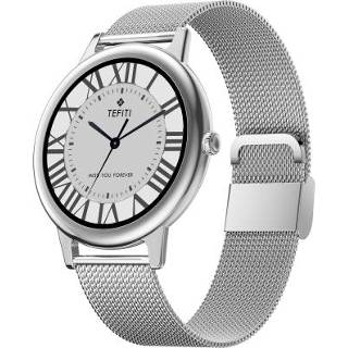 👉 Smartwatch zilver goud active zwart E10 1,09 inch kleurenscherm smartwatch, IP68 waterdicht, stalen horlogeband, ondersteuning hartslagmeting / bloeddrukmonitoring bloedzuurstofmonitoring slaapmonitoring (zwart)