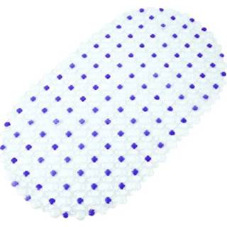 👉 Badmat blauw antislip active PVC-badmat Badkamer douchekussen, Afmeting: 36x67cm (donkerblauw)