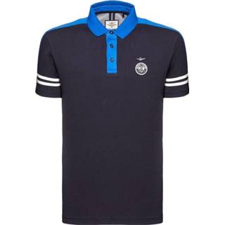👉 Male blauw Polo Po1412P172 Tricolor Arrows