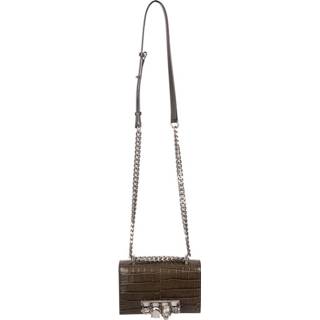 👉 Onesize vrouwen bruin Mini Jeweled Satchel Bag