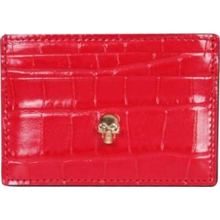 👉 Onesize vrouwen rood Card Holder With Skull