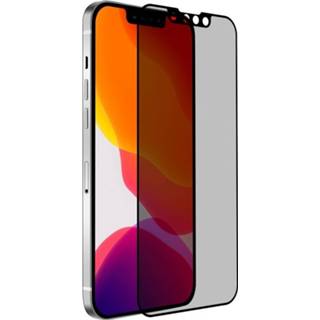 👉 Screen protector glas zwart Mobiq - Privacy Screenprotector iPhone 13 / Pro 7423433743703