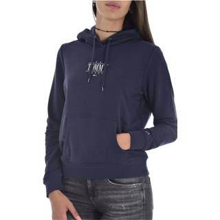 👉 L vrouwen blauw Sweat capuche iconic bio