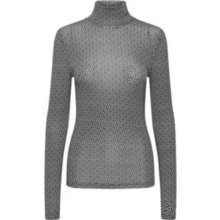 👉 L vrouwen grijs Sirin printed rollneck