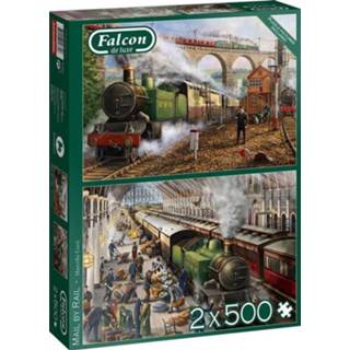 👉 Puzzel legpuzzels Falcon - Mail by Rail (2 x 500 stukjes) 8710126113318