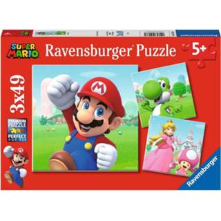 👉 Puzzel kinderpuzzels Super Mario (3 x 49 stukjes) 4005556051861