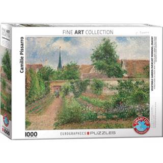 👉 Puzzel kunst legpuzzels Camille Pissarro - Vegetable Garden Overcast (1000 stukjes) 628136608251