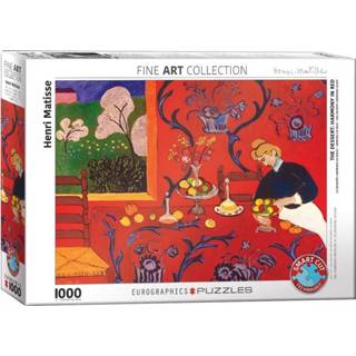 👉 Puzzel rood kunst legpuzzels Henri Matisse - Harmony in Red (1000 stukjes) 628136656108