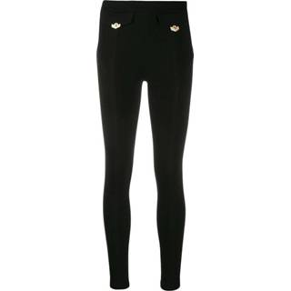 👉 Vrouwen zwart Pantalón Pitillo Ajustado Detalle Bolsillo